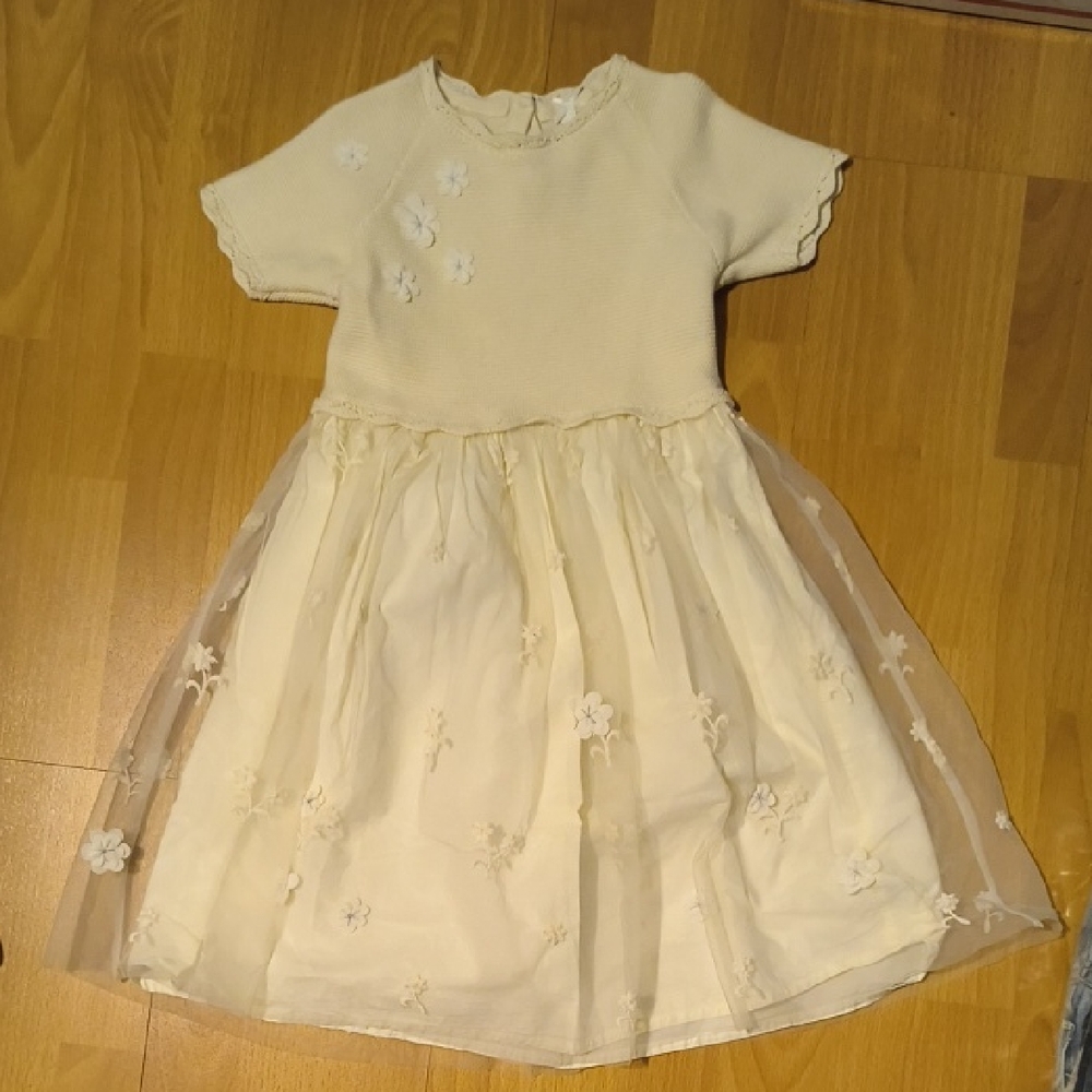 Next | Ivory Floral Kids Dress